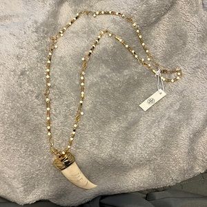 Tory Burch horn pendant necklace